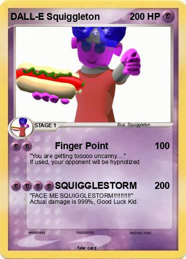 Pokemon DALL-E Squiggleton