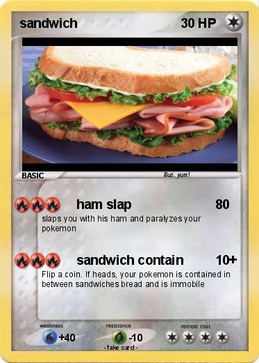 Pokemon sandwich