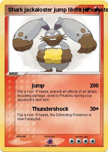Pokemon Shark jackaloster jump like a jackaloster