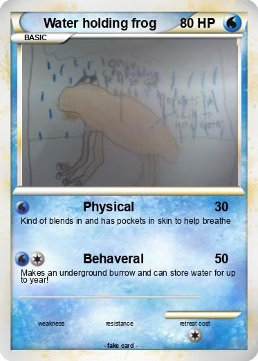 Pokemon Water holding frog