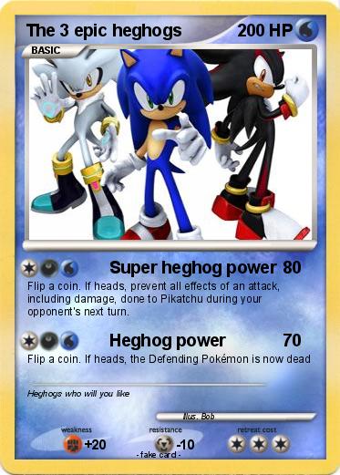 Pokemon The 3 epic heghogs