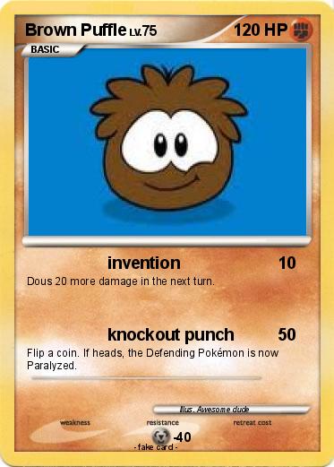 Pokemon Brown Puffle
