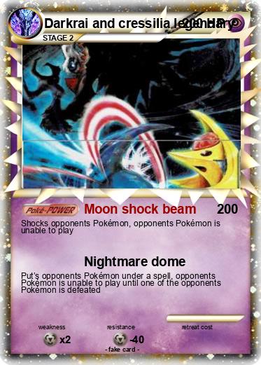 Pokemon Darkrai and cressilia legendary