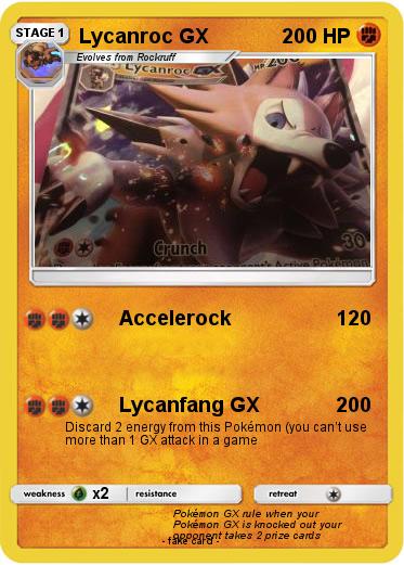 Pokemon Lycanroc GX