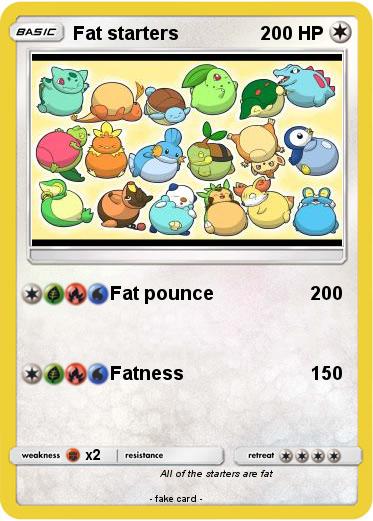 Pokemon Fat starters