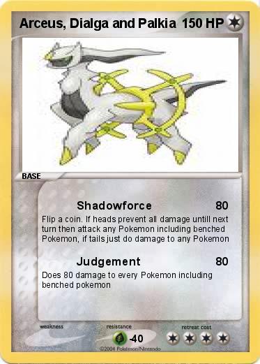 Pokemon Arceus, Dialga and Palkia 