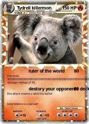 Pokemon Tydrell killermon