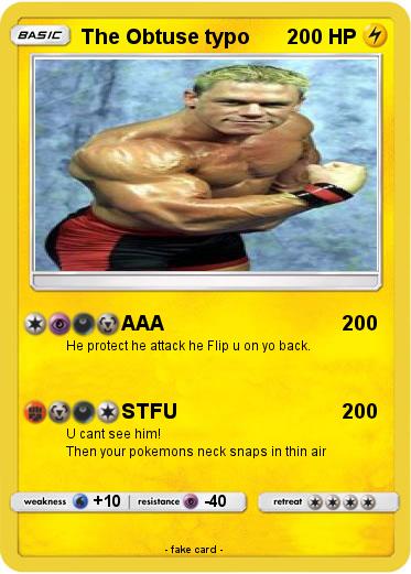 Pokemon The Obtuse typo