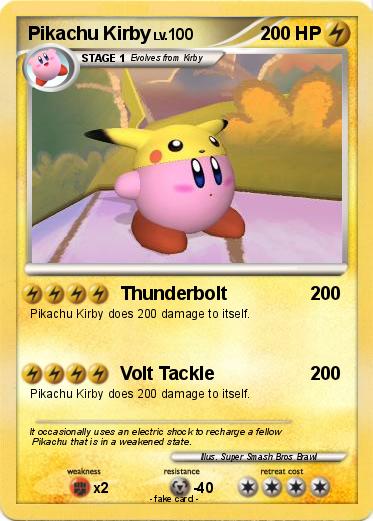 Pokemon Pikachu Kirby