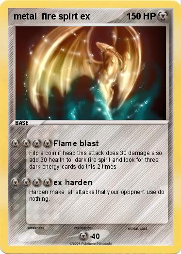 Pokemon metal  fire spirt ex