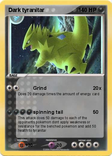 Pokemon Dark tyranitar 