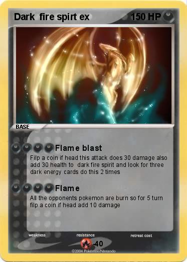Pokemon Dark  fire spirt ex