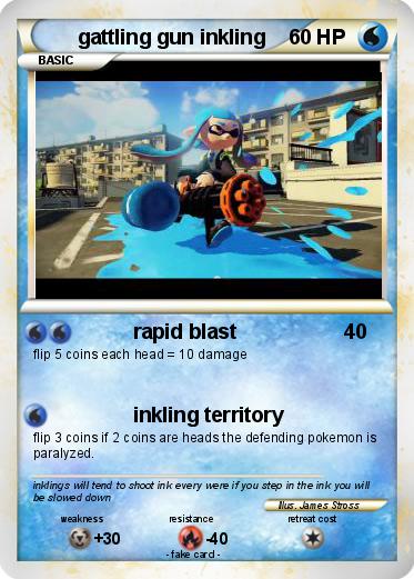 Pokemon gattling gun inkling