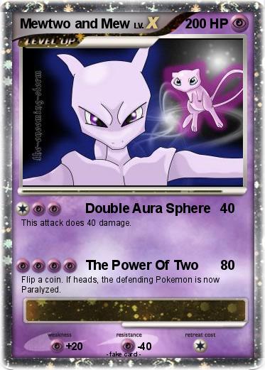 Pokemon Mewtwo and Mew