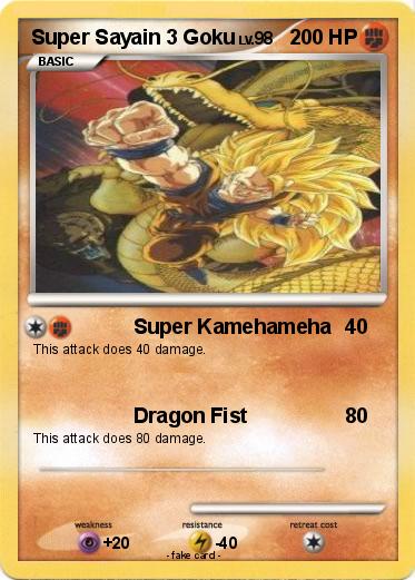 Pokemon Super Sayain 3 Goku