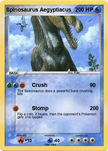 Pokemon Spinosaurus Aegyptiacus