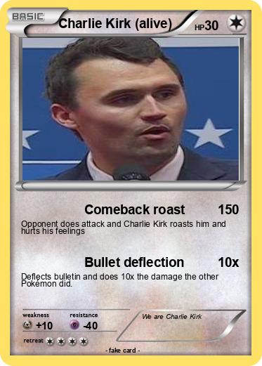 Pokemon Charlie Kirk (alive)