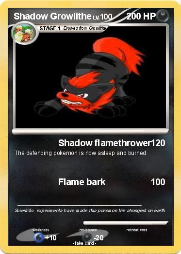Pokemon Shadow Growlithe
