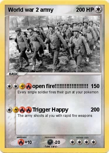 Pokemon World war 2 army
