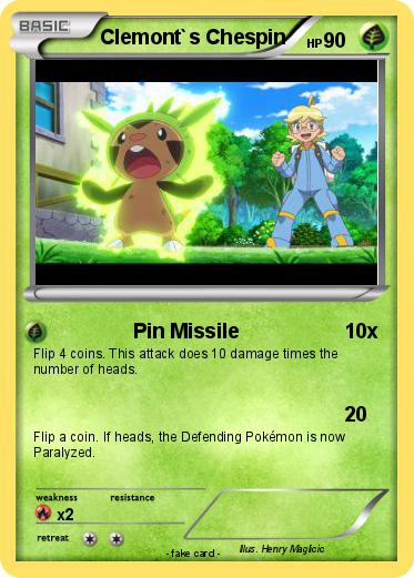 Pokemon Clemont`s Chespin
