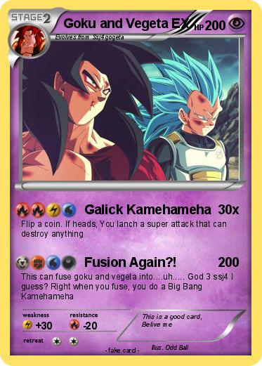 Pokemon Goku and Vegeta EX
