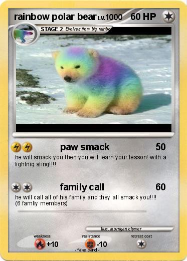 Pokemon rainbow polar bear
