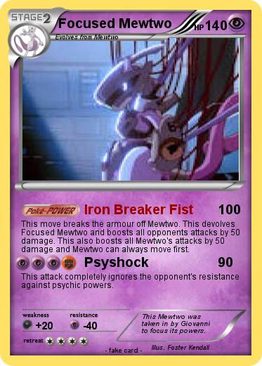 Pokemon Focused Mewtwo