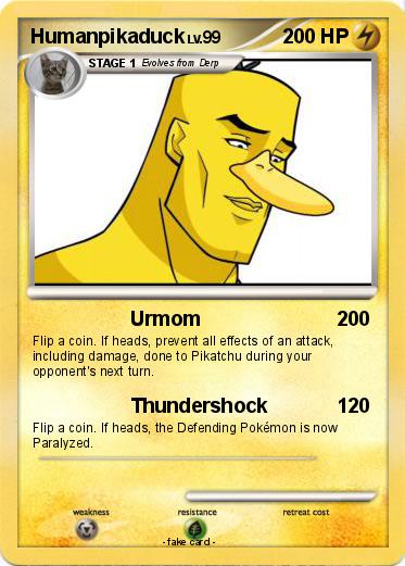 Pokemon Humanpikaduck