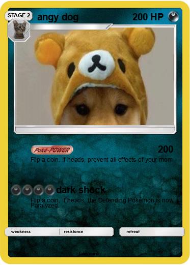 Pokemon angy dog