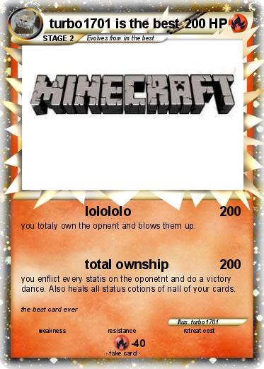 Pokemon turbo1701 is the best
