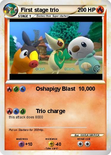 Pokemon First stage trio