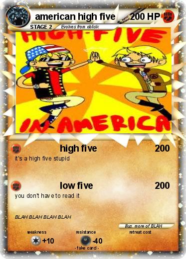 Pokemon american high five
