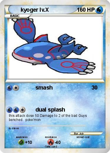 Pokemon kyoger lv.X
