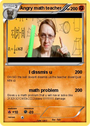 Pokemon Angry math teacher