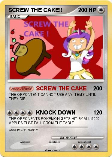 Pokemon SCREW THE CAKE!!