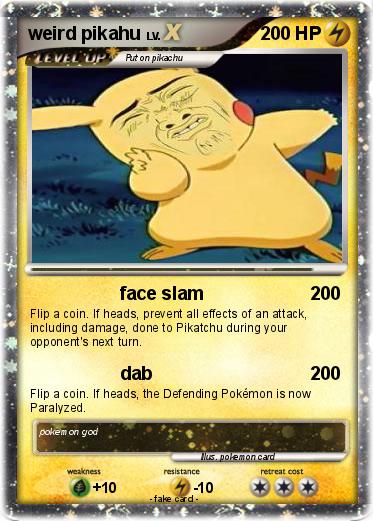 Pokemon weird pikahu