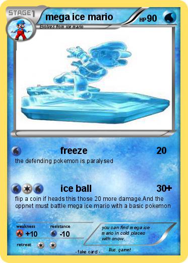 Pokemon mega ice mario