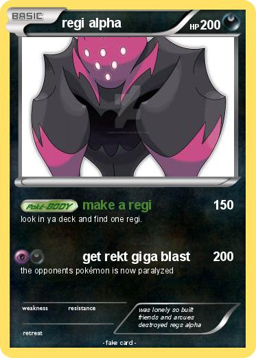 Pokemon regi alpha