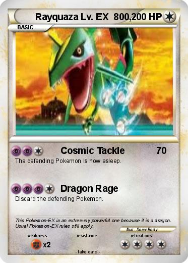 Pokemon Rayquaza Lv. EX  800,