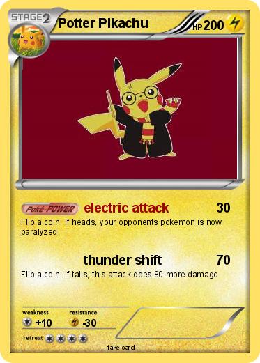 Pokemon Potter Pikachu
