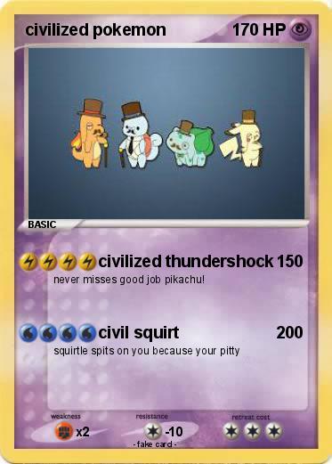 Pokemon civilized pokemon