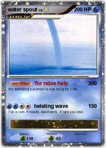 Pokemon water spout
