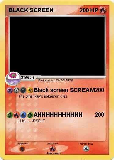 Pokemon BLACK SCREEN