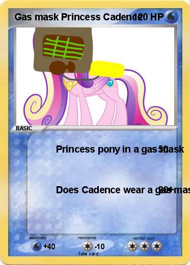 Pokemon Gas mask Princess Cadence