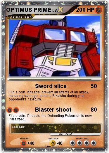Pokemon OPTIMUS PRIME