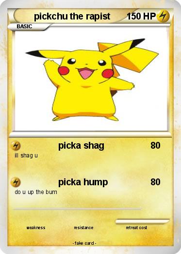 Pokemon pickchu the rapist