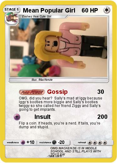 Pokemon Mean Popular Girl