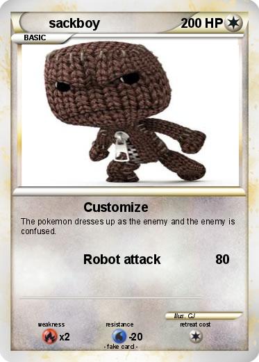Pokemon sackboy