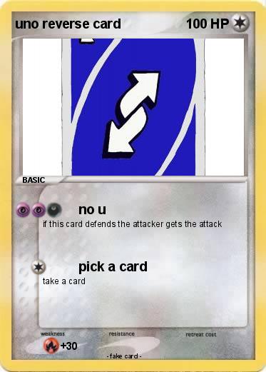 Pokemon uno reverse card