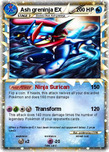 Pokemon Ash greninja EX